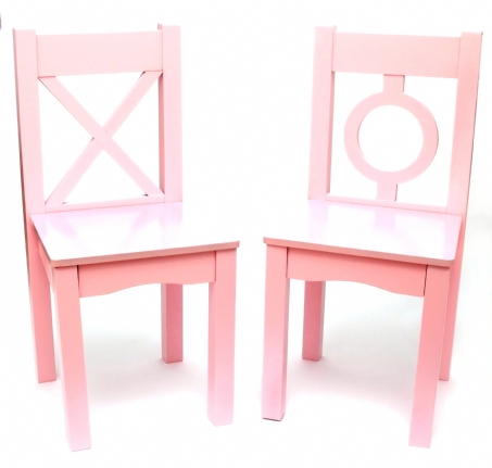 Child S Chairs Set Of 2 Light Pink Lipper International Child S Chairs Set Of 2 Light Pink