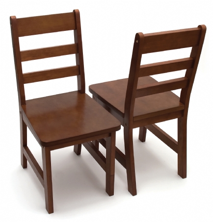 Child\'s Chairs, Set of 2, Walnut Finish | Lipper International Chairs Child\'s Chairs, Set of 2, Walnut Finish | Lipper International Chairs