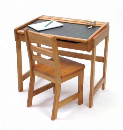 Child\'s Chalkboard Desk & Chair, 2-Piece Set, Pecan Finish | Lipper ... Child\'s Chalkboard Desk & Chair, 2-Piece Set, Pecan Finish | Lipper ...