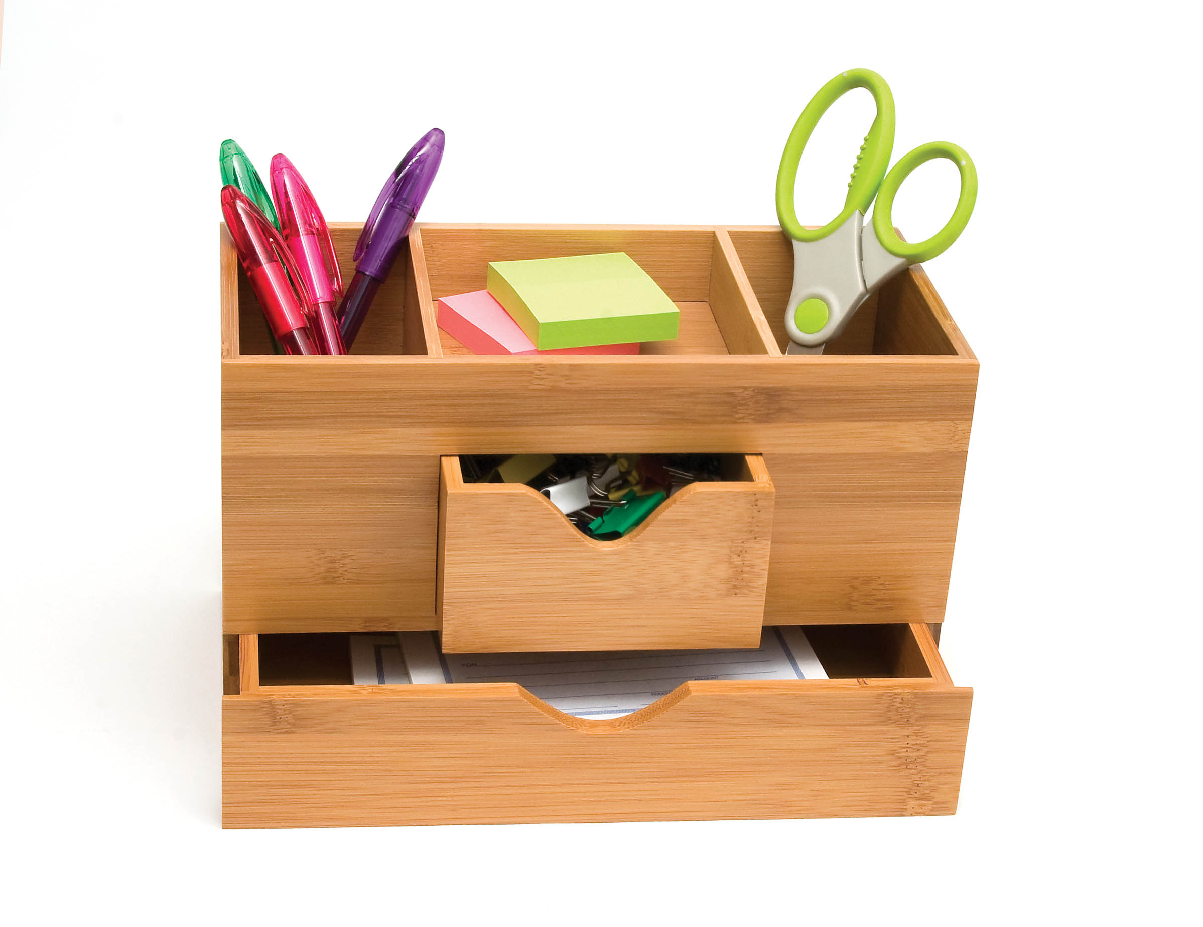 Bamboo Desk Organizer 3 Tier Lipper International