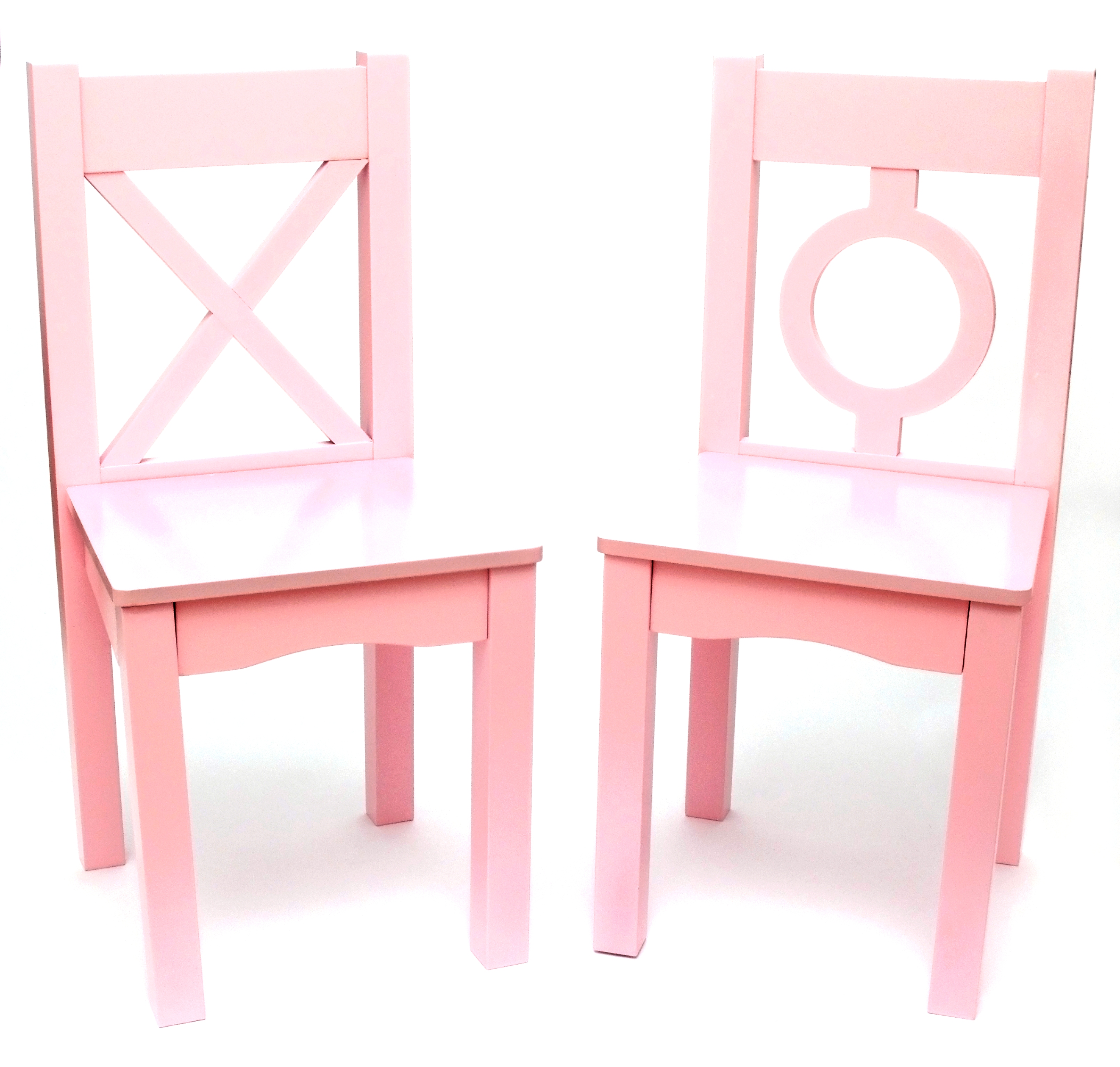 Child\'s Chairs, Set of 2, Light Pink | Lipper International Chairs Child\'s Chairs, Set of 2, Light Pink | Lipper International Chairs