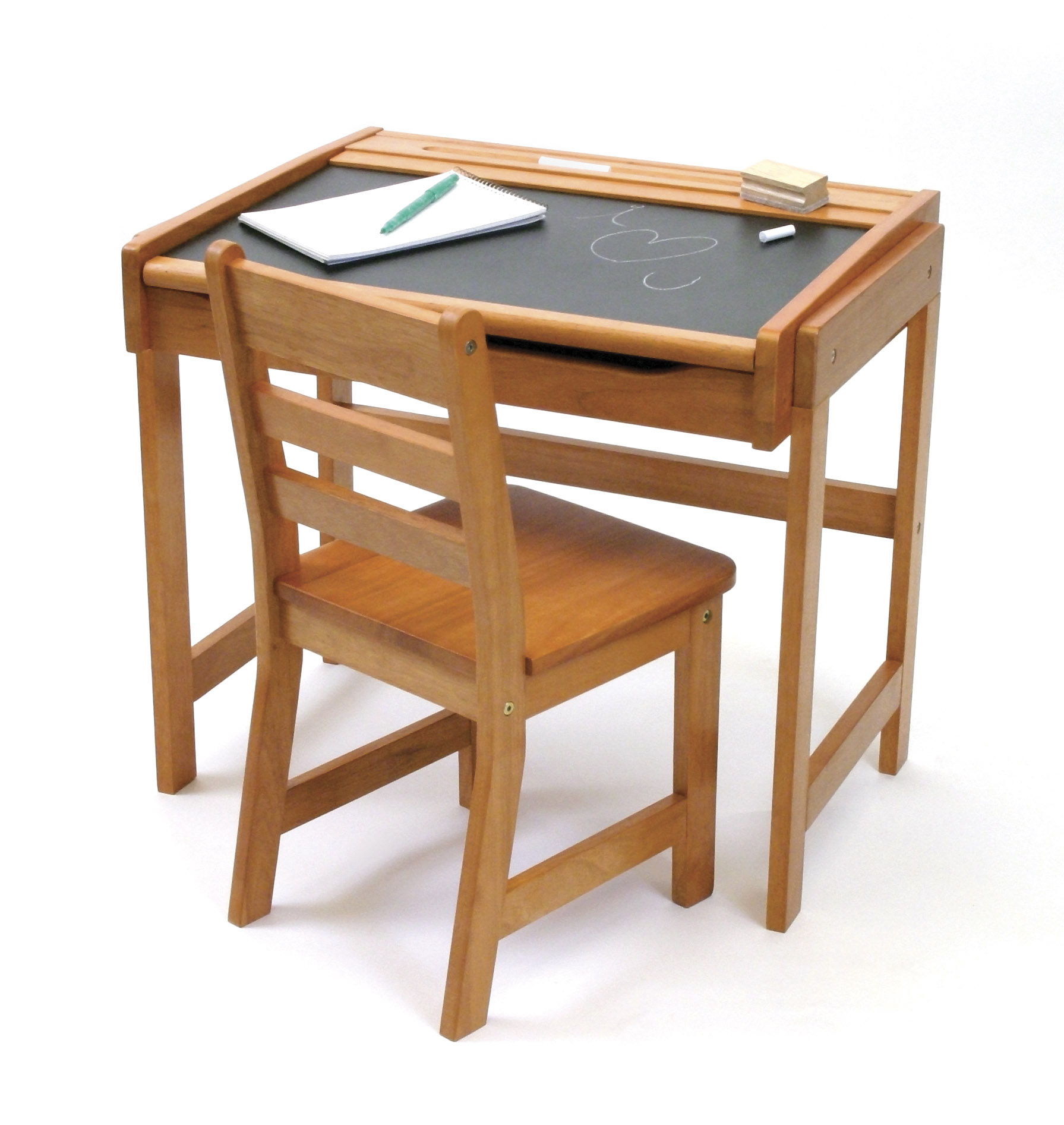 Child S Chalkboard Desk Chair 2 Piece Set Pecan Finish Lipper Child S Chalkboard Desk Chair 2 Piece Set Pecan Finish Lipper International Sets