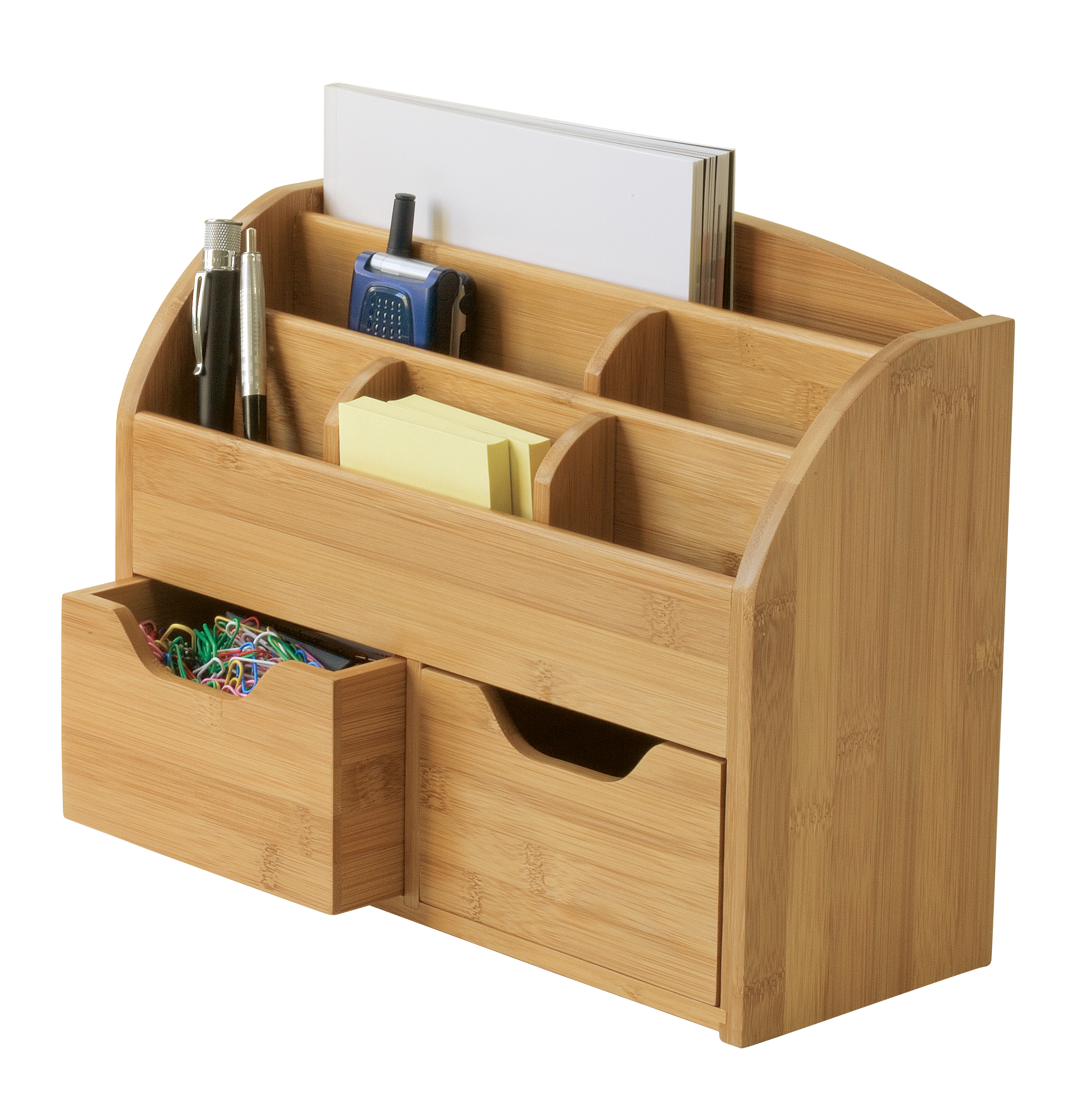 Bamboo Space Saving Desk Organizer Lipper International Bamboo Space Saving Desk Organizer Lipper International Organizers