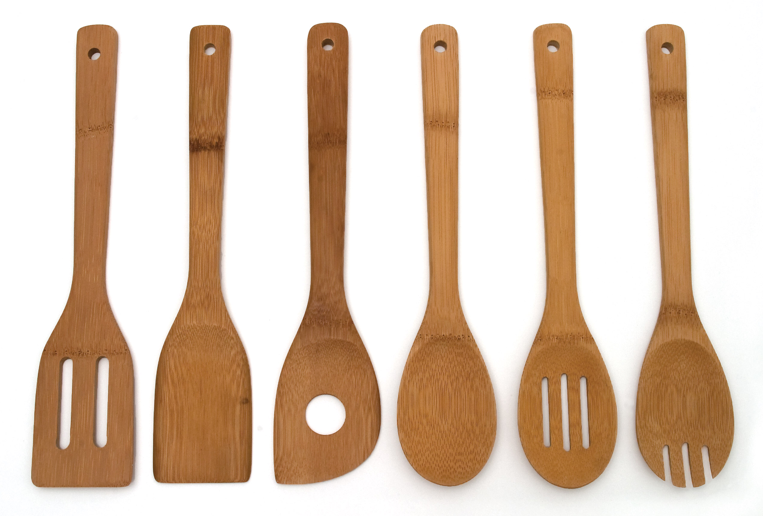 Bamboo Tools In Mesh Bag Set Of 6 Lipper International