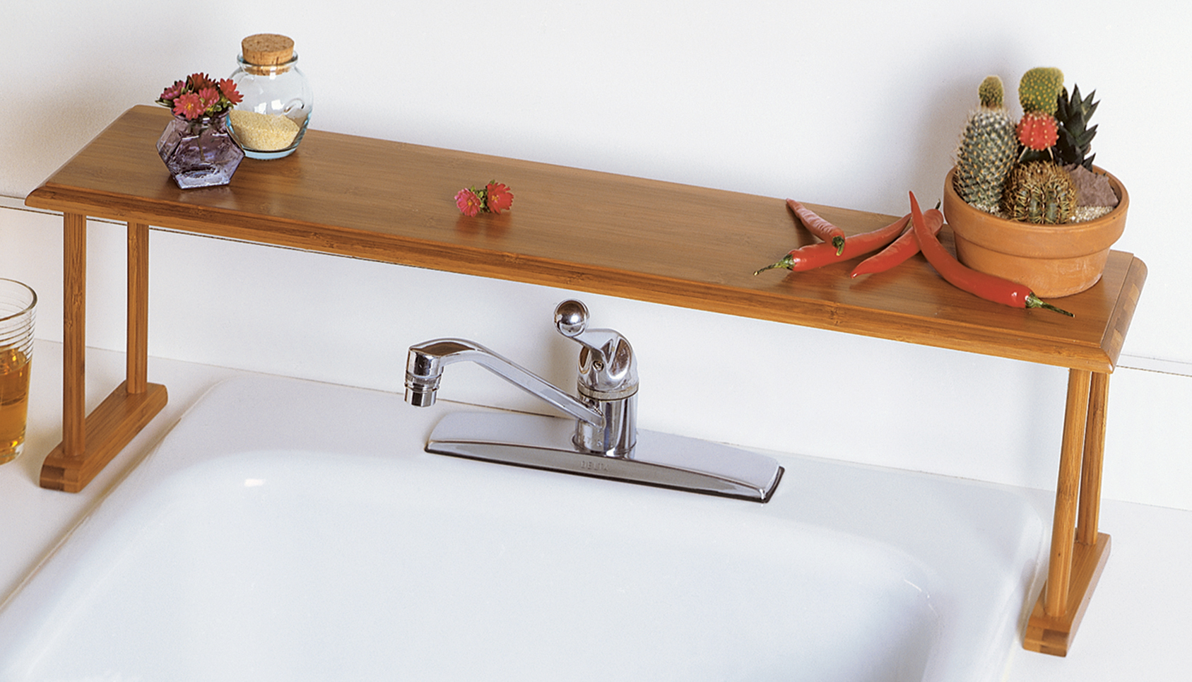 Bamboo Over The Sink Shelf Lipper International Shelves