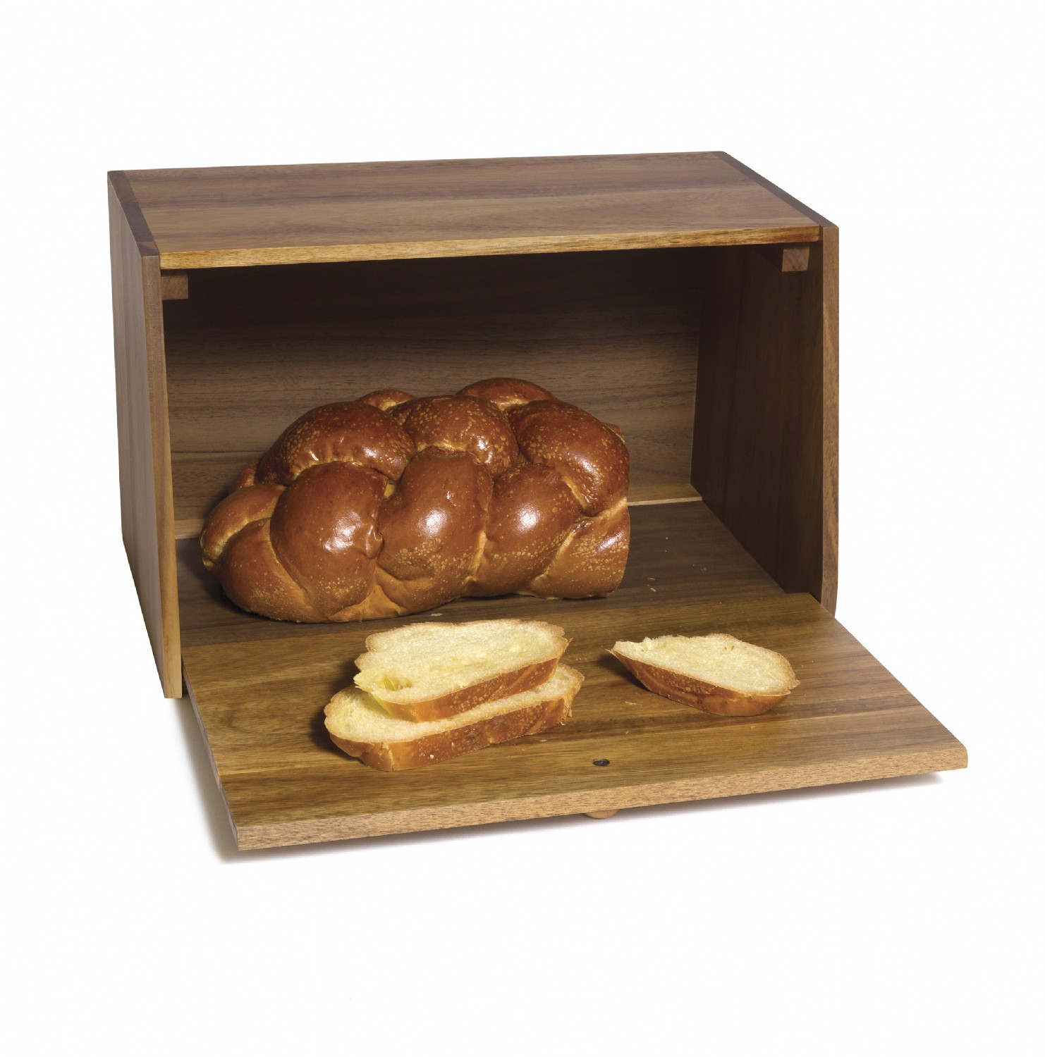Acacia Bread Box with Solid Door Lipper International