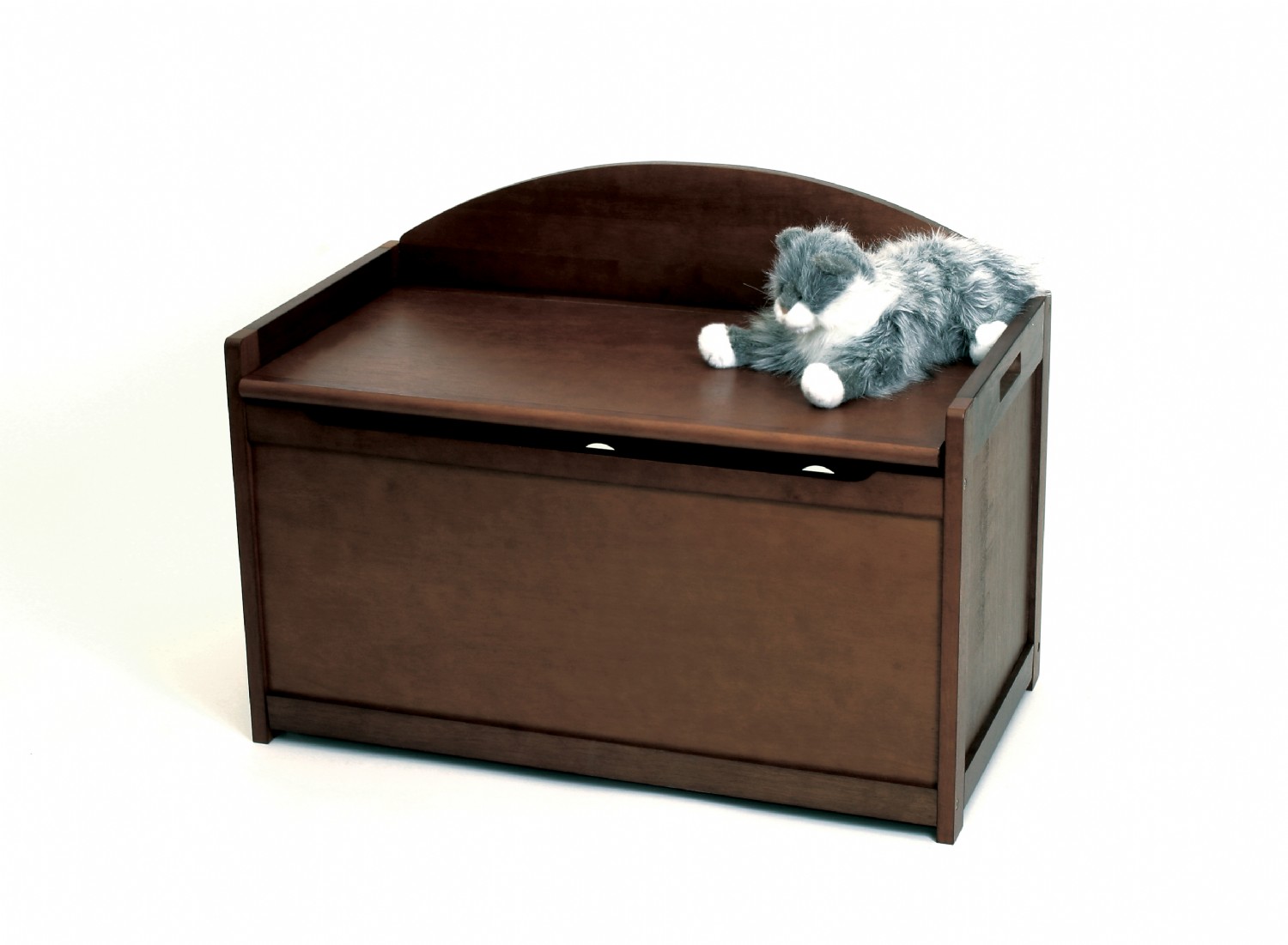 Kids Toy Chest Walnut Finish Lipper