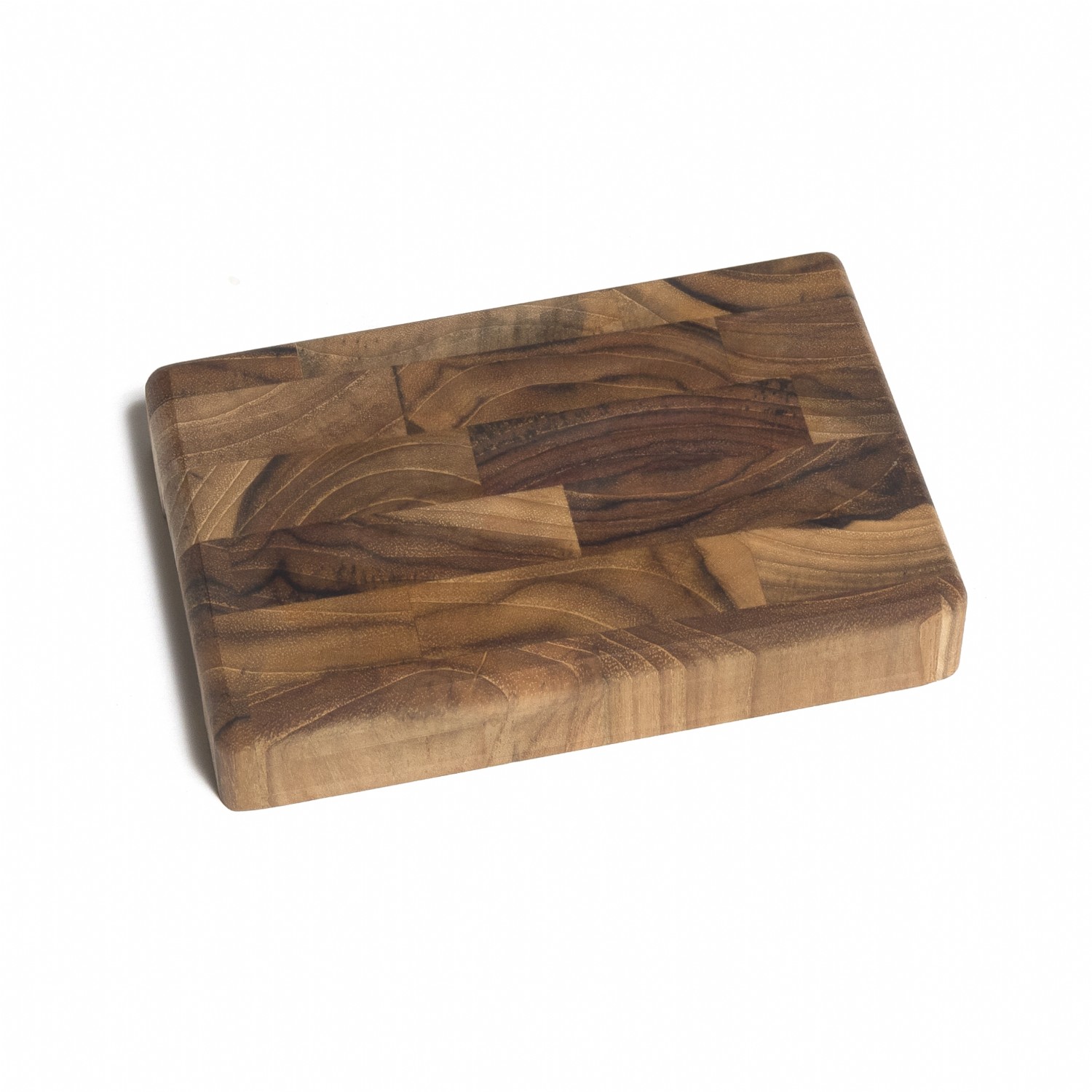 Teak End Grain Cutting Board with CutOut Handles Lipper International