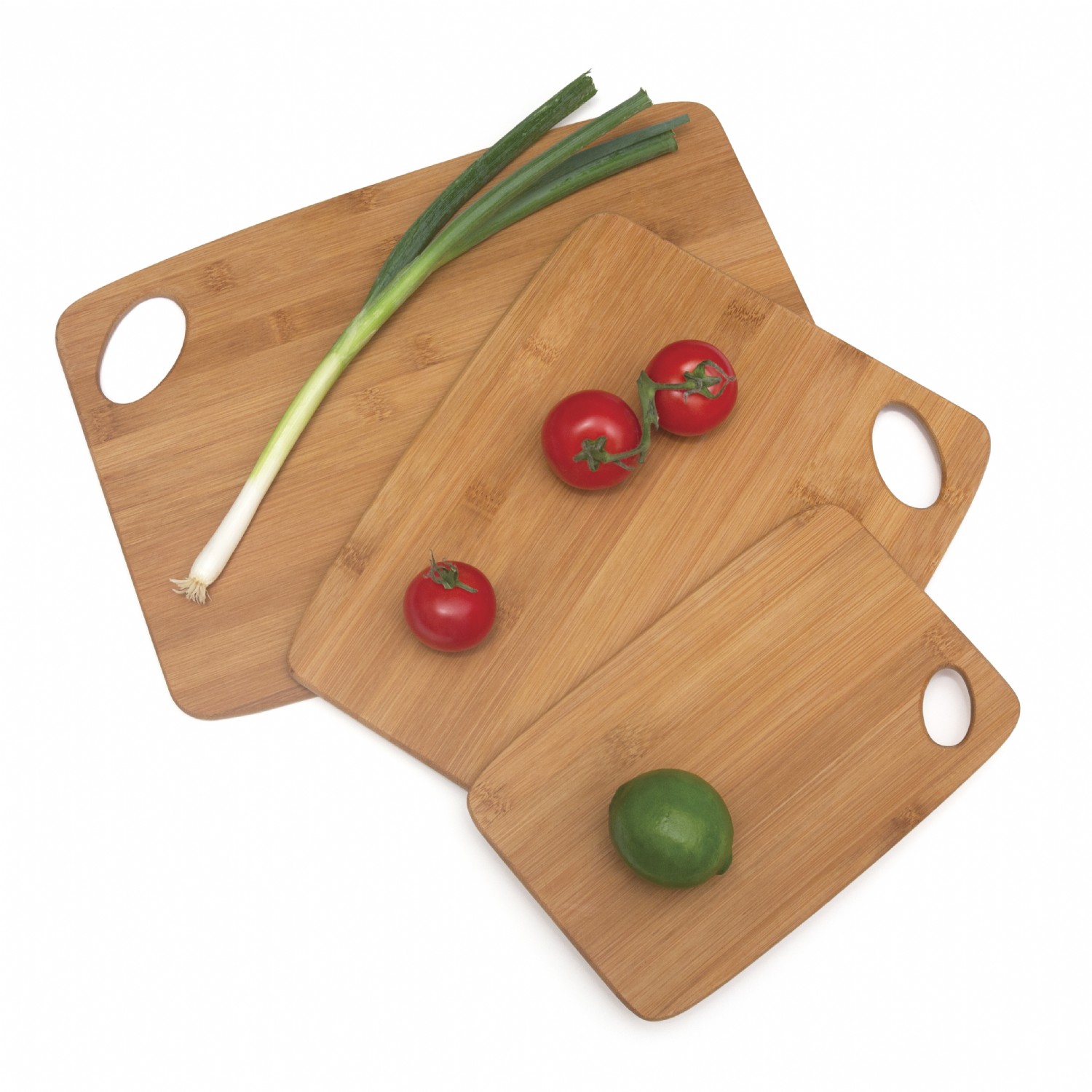 Bamboo Cutting Boards, Non-Slip Cork Backing