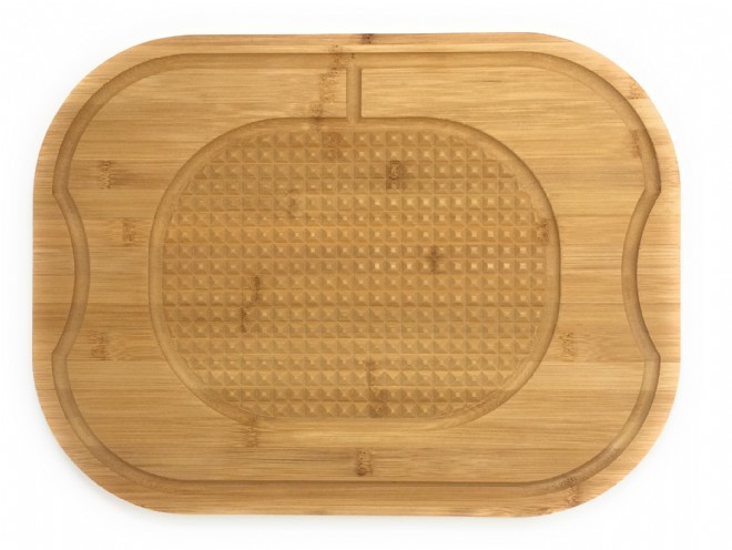 Lipper International 849 Bamboo Wood Thin Kitchen Cutting Boards with Oval Hole