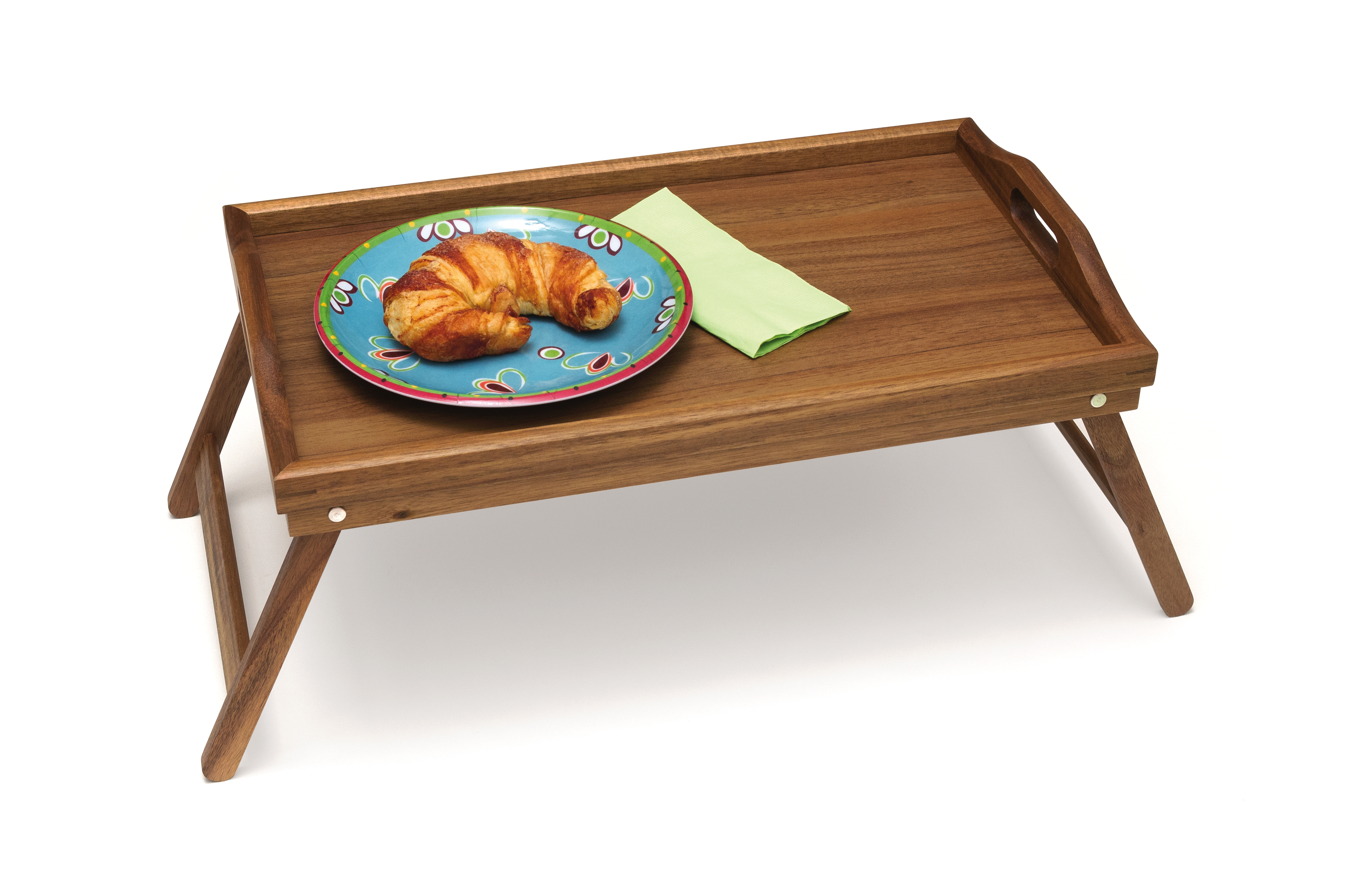 Serving Trays Dining Entertaining Lipper International Acacia Bed Tray With Folding Legs