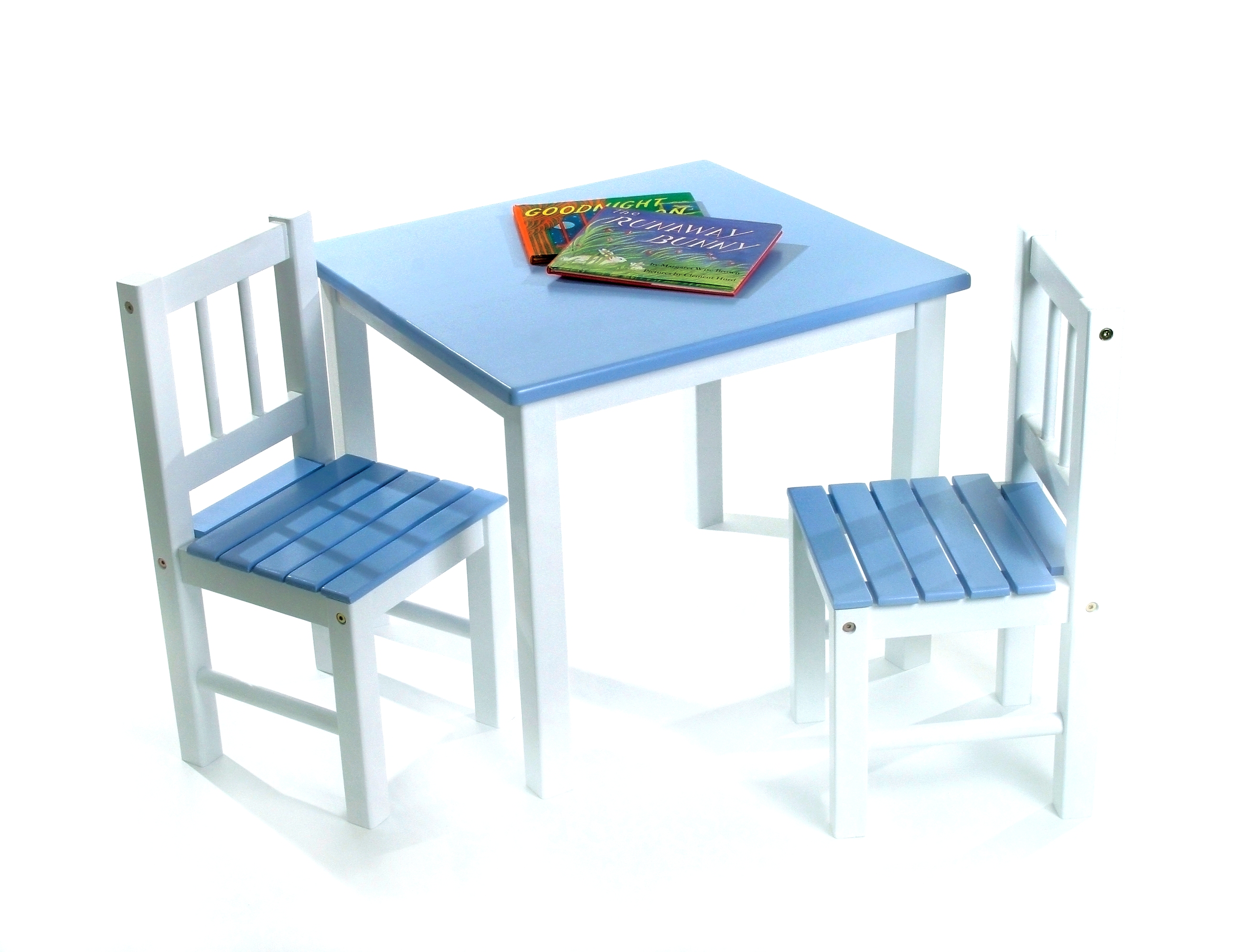 Child S Table Chairs 3 Piece Set Blue White Lipper Child S Table Chairs 3 Piece Set Blue White Lipper International Chair Sets