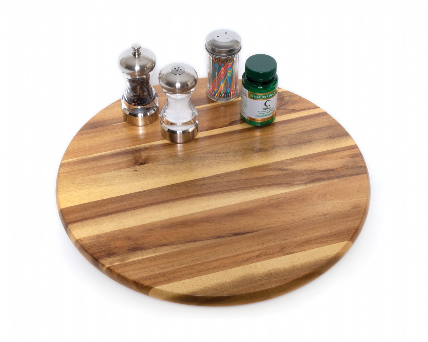 Acacia Lazy Susan, 15" Lipper International