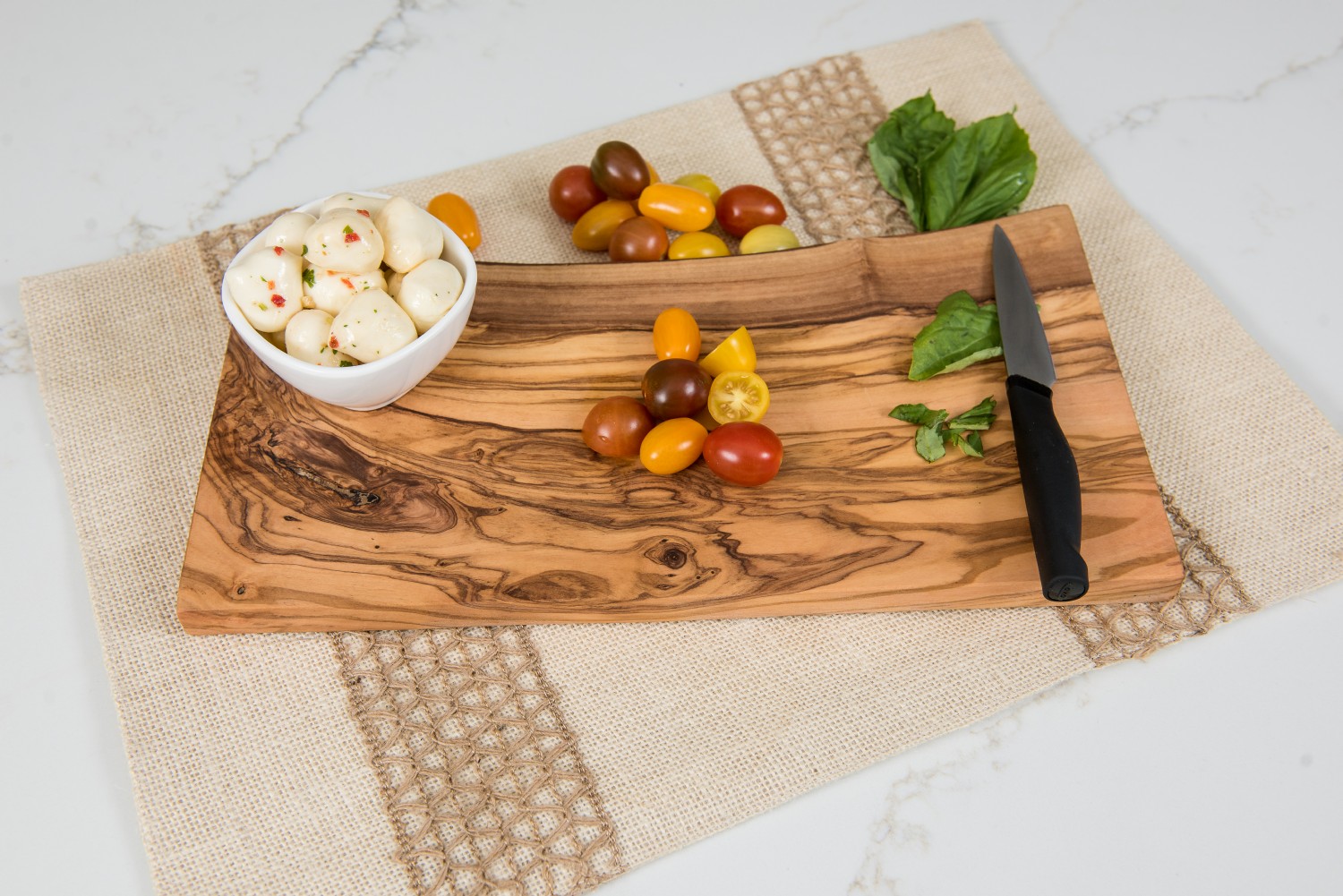 Olive Wood Rustic Serving Board Lipper International