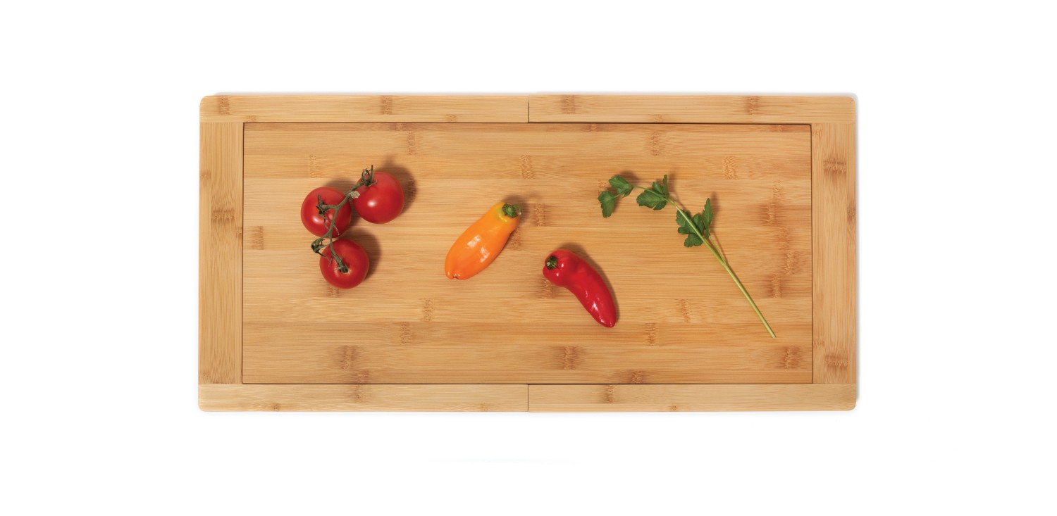 Bamboo Over-the-Sink Expandable Cutting Board