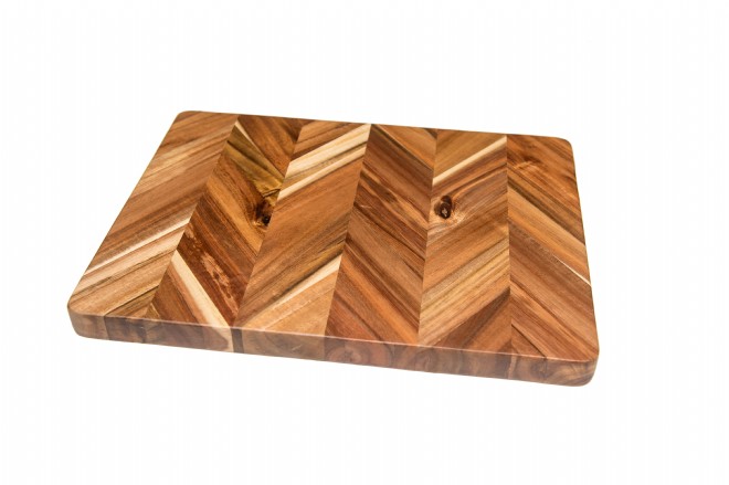 Lipper International 849 Bamboo Wood Thin Kitchen Cutting Boards with Oval Hole