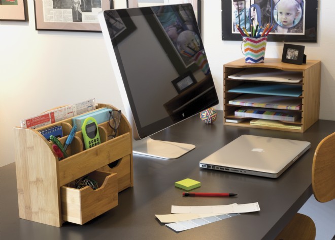 Bamboo Space Saving Desk Organizer Lipper International Bamboo Space Saving Desk Organizer