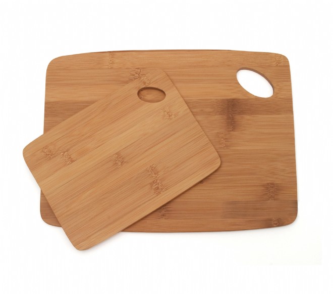 Bamboo Counter Edge Chopping Board Kitchen Secure Wooden Cutting