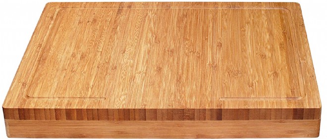 Lipper International 849 Bamboo Wood Thin Kitchen Cutting Boards with Oval Hole