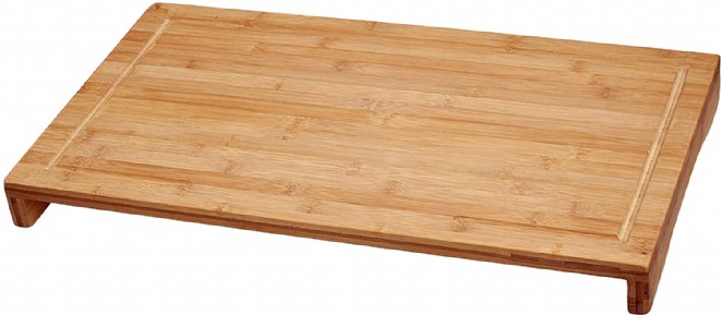 Lipper International 849 Bamboo Wood Thin Kitchen Cutting Boards with Oval Hole